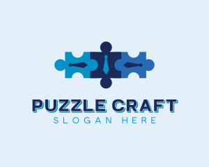 Puzzle Workplace Recruitment logo design