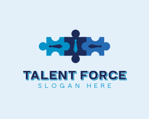 Workforce - Puzzle Workplace Recruitment logo design