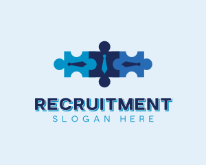 Puzzle Workplace Recruitment logo design