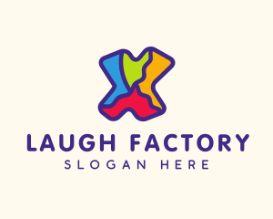 Comedy - Colorful Letter X logo design