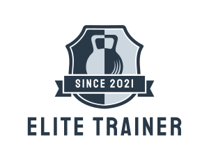 Trainer - Gym Kettlebell Trainer logo design