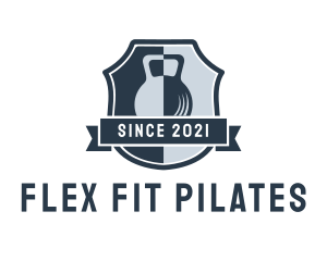 Pilates - Gym Kettlebell Trainer logo design