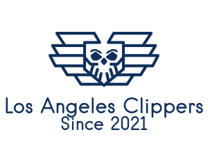 Team - Blue Skull Air Force logo design