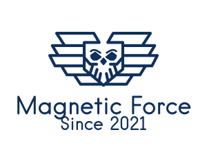 Blue Skull Air Force  logo design