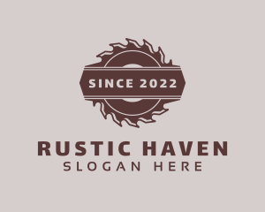 Rustic Saw Handyman logo design