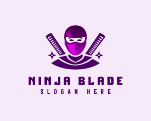 Ninja Warrior Fighter logo design