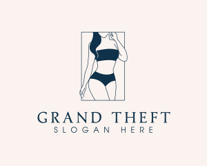 Sexy Woman Bikini Logo