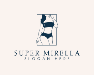 Sexy Woman Bikini Logo