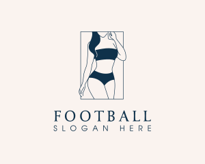 Seductive - Sexy Woman Bikini logo design