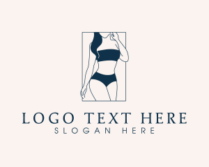 Flawless - Sexy Woman Bikini logo design