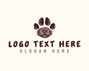 Veterinarian - Puppy Pet Paw logo design