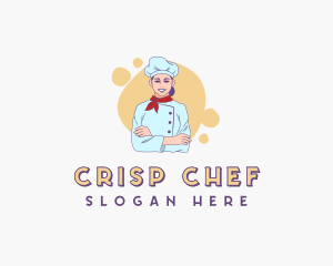 Woman Chef Baker logo design