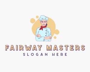 Woman Chef Baker logo design