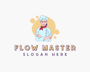 Woman Chef Baker logo design