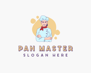 Woman Chef Baker logo design