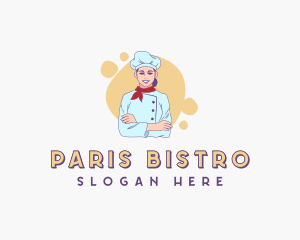 Woman Chef Baker logo design