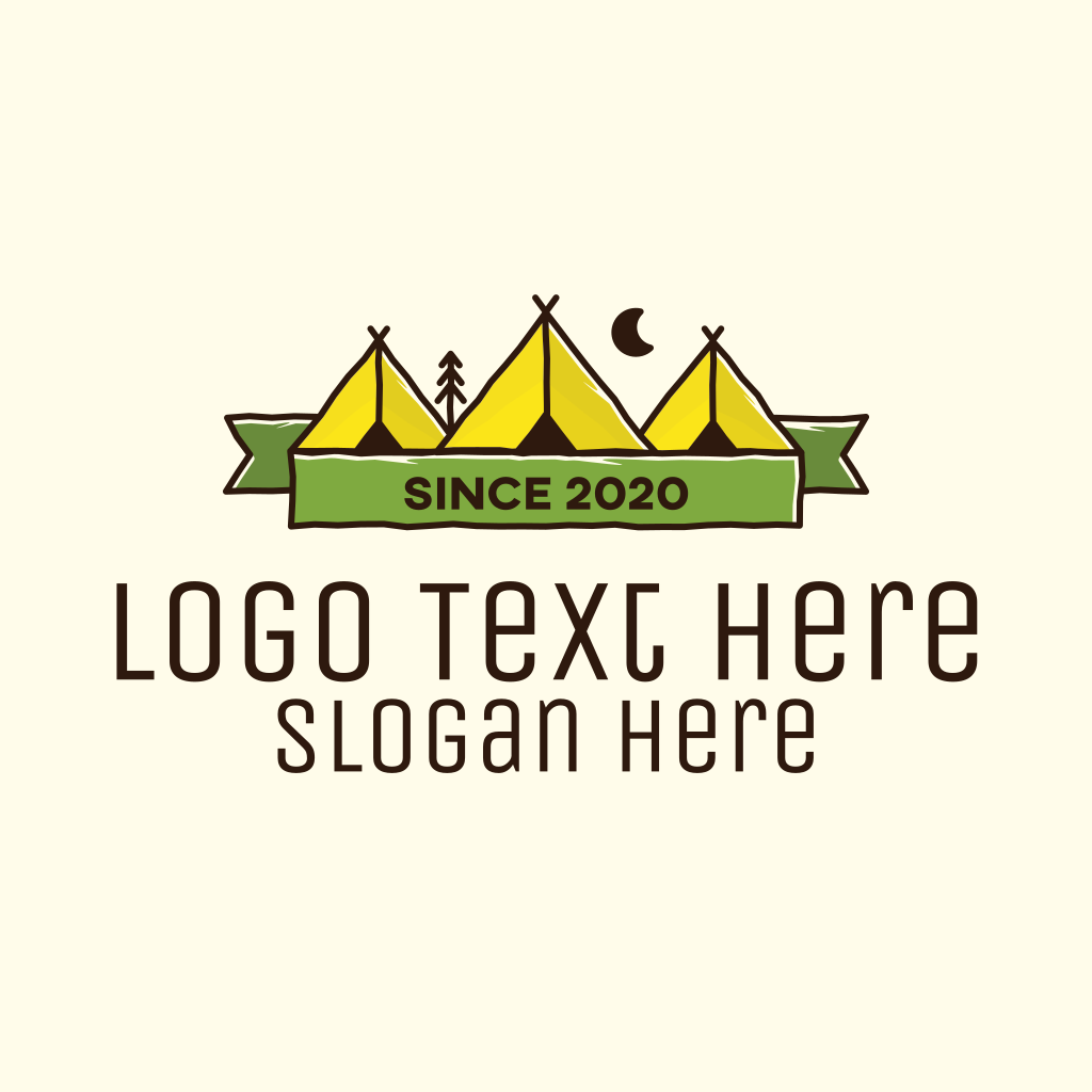 Outdoor Camping  Tepee Logo  BrandCrowd Logo  Maker 