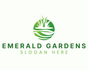 Grass Leaf Gardening logo design