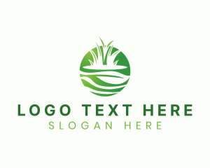 Nature - Grass Leaf Gardening logo design