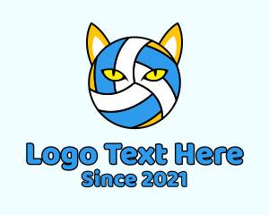 Volleyball Championship - Cat Volleyball Mascot logo design