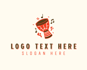 Band - African Percussion Djembe logo design