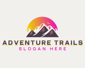 Peak Summit Mountain logo design