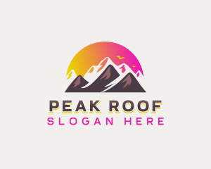 Peak Summit Mountain logo design