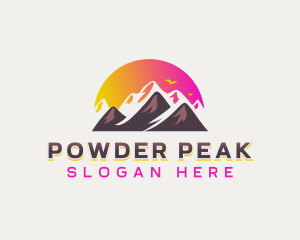 Peak Summit Mountain logo design