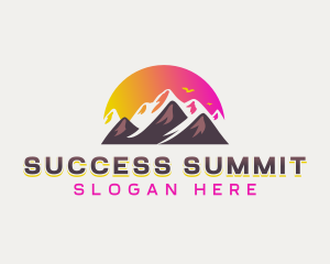 Peak Summit Mountain logo design