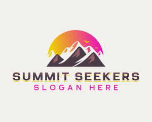 Peak Summit Mountain logo design