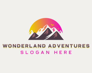 Peak Summit Mountain logo design