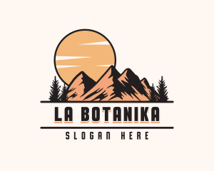 Mountain Peak Hiking Logo