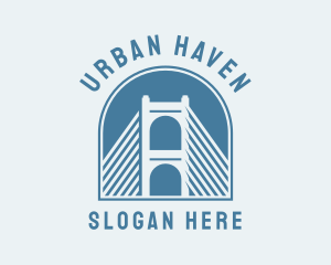 Cable Bridge Infrastructure logo design