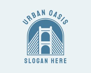 Metropolitan - Cable Bridge Infrastructure logo design