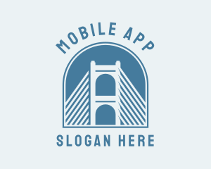 Bridge - Cable Bridge Infrastructure logo design