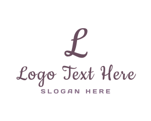 Initial - Feminine Fashion Accessory logo design