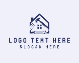 Set Square - Carpentry Construction Tools logo design