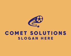 Comet - Soccer Shooting Star logo design