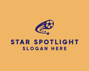 Soccer Shooting Star  logo design