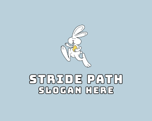 Walk - Easter Bunny Running logo design