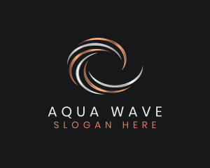 Premium Luxury Wave Swoosh logo design