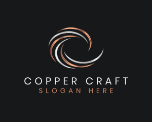 Copper - Premium Luxury Wave Swoosh logo design
