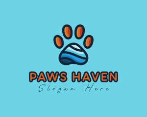 Veterinary Pet Paw logo design