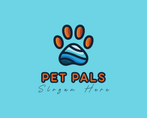 Veterinary Pet Paw logo design