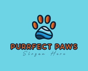 Veterinary Pet Paw logo design