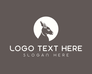 Confused - Kangaroo Wildlife Animal Conservation logo design