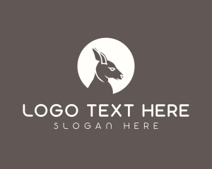 Wild - Kangaroo Wildlife Animal Conservation logo design