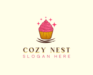 Sweet Cupcake Muffin logo design