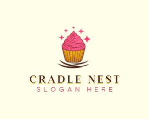 Sweet Cupcake Muffin logo design