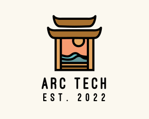 Arc - Summer Vacation Temple logo design